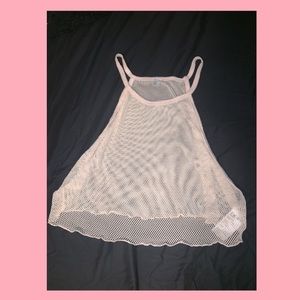 fishnet crop top